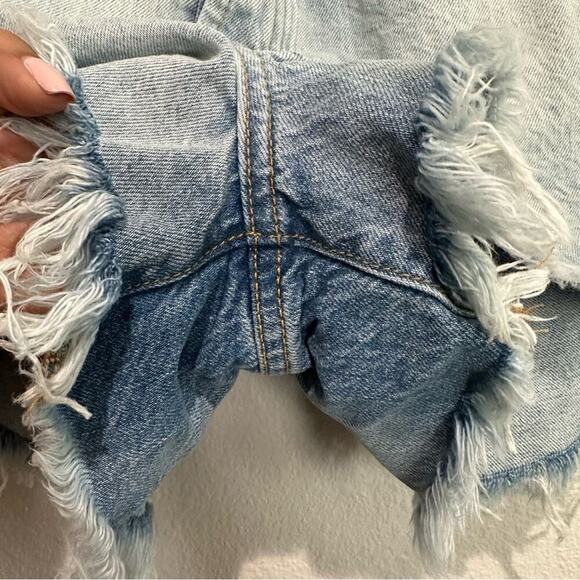 One Teaspoon Trucker Shorts SZ 25 - Picture 4 of 9